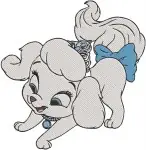 Disney Palace Pets Auroras Cat Beauty And Cinderellas Dog Pumpkin Posing - Filled Embroidery Design - 4500