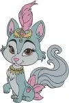Disney Palace Pets Rapunzels Summer Jasmines Sultan Pocahontas Windflower Auroras Nuzzles - Filled Embroidery Design - 4511