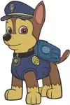 Paw Patrol Pups Chase Police Dog And Marshall Firefighter Dog Action Poses - Filled Embroidery Design - 4560