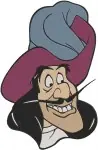 Peter Pan Captain Hook Portraits And Mr Smee First Mate Character Poses - Filled Embroidery Design - 4599