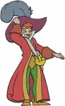 Peter Pan And Captain Hook Collection - Hero Portrait On Cloud And Villain Poses - Neverland Rivals - Filled Embroidery Design - 4634