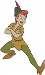 Peter Pan The Eternal Youth - Kneeling Standing And Soaring Flying Action Poses - Neverland Protagonist - Filled Embroidery Design - 4646