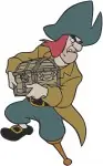 Peter Pan'S Mr Smee The Pirate First Mate - Bumbling Loyal And Various Action Poses - Captain Hook'S Crew - Filled Embroidery Design - 4679