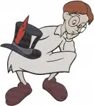 Peter Pan'S John Darling With Top Hat And Michael With Teddy Bear Flying - Neverland Kids Adventure - Filled Embroidery Design - 4719