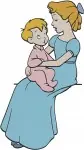 Disney Peter Pan Wendy Darling Reading Story Mice Helping Mother With Baby Bundle - Filled Embroidery Design - 4734