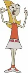 Disney Phineas And Ferb Baljeet Tjinder Candace Flynn Red Outfit Poses Set - Filled Embroidery Design - 4738