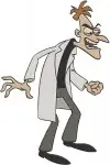 Disney Phineas And Ferb Dr Doofenshmirtz Evil Scientist Various Scheming Poses Bundle - Filled Embroidery Design - 4762