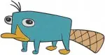 Disney Phineas And Ferb Perry The Platypus With Candace Flynn Interaction - Filled Embroidery Design - 4784