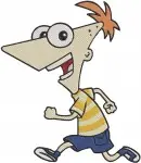 Disney Phineas And Ferb Phineas Flynn Red Haired Inventor Various Happy Poses Bundle - Filled Embroidery Design - 4787