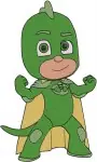 Pj Masks Catboy Blue Hero Gekko Green Hero Connor Greg Action Poses Bundle - Filled Embroidery Design - 4393