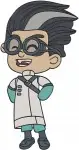 Pj Masks Owlette Catboy Gekko Romeo Mad Scientist Villain Heroes Group Collection - Filled Embroidery Design - 4401