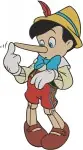 Pinocchio Various Poses Including Long Nose Lying And Expressive Stances - Filled Embroidery Design - 4879