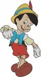 Pinocchio Classic Character Various Expressive Standing And Sitting Poses Set - Filled Embroidery Design - 4887