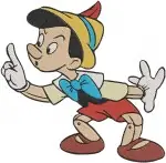 Pinocchio Dancing With Football And Various Lively Standing Character Poses - Filled Embroidery Design - 4893