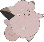 Pokemon Ash Brock Pikachu Caterpie Bug Type And Clefairy Fairy Type Group - Filled Embroidery Design - 4945