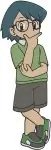 Pokemon Trainer May From Hoenn Region Various Standing And Action Poses - Filled Embroidery Design - 4950