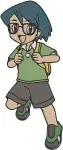 Pokemon Trainer May From Hoenn Region Various Standing And Action Poses - Filled Embroidery Design - 4951