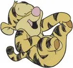 Winnie The Pooh - Tigger The Bouncy Tiger - Joyful Jumping And Playful Poses - Hundred Acre Wood Friend - Filled Embroidery Design - 4980
