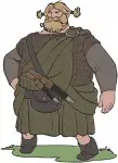Disney Brave Bear Brothers King Fergus Queen Elinor Scottish Lords Clan Leaders Designs - Filled Embroidery Design - 1365
