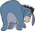Winnie The Pooh - Eeyore The Melancholy Donkey - Various Sitting And Lying Down Sad Poses - Hundred Acre Wood - Filled Embroidery Design - 5065