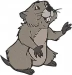 Disney Winnie Pooh Gopher Character Various Poses Looking Up Pointing Set - Filled Embroidery Design - 5103