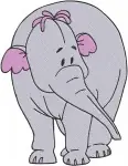 Disney Winnie Pooh Lumpy Heffalump With Mother Playing With Rope Cute Elephant Designs - Filled Embroidery Design - 5120