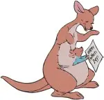 Disney Winnie Pooh Kanga Kangaroo And Roo Hugging Reading Story Affectionate Collection - Filled Embroidery Design - 5163