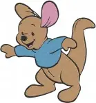 Disney Winnie Pooh Roo Kangaroo Active Poses Running Spinning Toy Playful Designs - Filled Embroidery Design - 5173