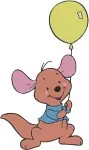 Disney Winnie Pooh Pooh Farmer Hat With Mouse Roo Balloon Tigger Costume - Filled Embroidery Design - 5196