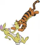 Winnie The Pooh Christopher Robin Pooh Tigger Eeyore Piglet Rabbit Musical Parade - Filled Embroidery Design - 5233