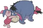 Winnie The Pooh Rabbit Pooh Bear Tigger Eeyore Piglet Group And Individual Poses - Filled Embroidery Design - 5254