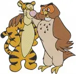 Winnie The Pooh Tigger Kanga Rabbit And Roo Playful Interactions And Poses - Filled Embroidery Design - 5260