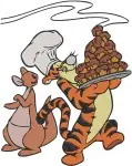 Winnie The Pooh And Friends Tigger Pooh Eeyore Piglet Various Group Adventure Poses - Filled Embroidery Design - 5263