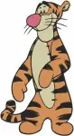 Winnie The Pooh Tigger Standing Pooh On Scooter And Pooh Tigger Hugging Scenes - Filled Embroidery Design - 5293