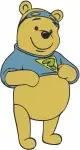 Winnie The Pooh Bear Various Classic Standing Walking And Posing Character - Filled Embroidery Design - 5298