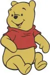 Winnie The Pooh Bear Various Classic Standing Walking And Posing Character - Filled Embroidery Design - 5299