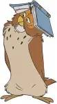 Winnie The Pooh Owl In Winter Scene And Various Other Character Poses Set - Filled Embroidery Design - 5312