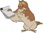 Winnie The Pooh Gopher Character Various Poses With Tools And Blueprints - Filled Embroidery Design - 5316