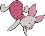 Winnie The Pooh Piglet Various Standing Dancing Flying And Sleeping Poses - Filled Embroidery Design - 5345