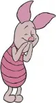 Winnie The Pooh - Piglet'S Range Of Sweet Emotions - Dancing Shy Worried And Thoughtful Poses - Hundred Acre Wood Feel - Filled Embroidery Design - 5405