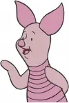 Winnie The Pooh - Piglet'S Range Of Sweet Emotions - Dancing Shy Worried And Thoughtful Poses - Hundred Acre Wood Feel - Filled Embroidery Design - 5406