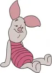 Winnie The Pooh - Piglet Classic Character Poses - Sitting Standing Looking And Walking Around - Hundred Acre Wood - Filled Embroidery Design - 5408