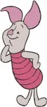 Winnie The Pooh - Piglet Standing Still Collection - Various Cute And Timid Standing Poses - Hundred Acre Wood Friend - Filled Embroidery Design - 5421