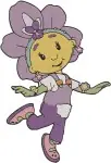 Fifi And The Flowertots - Stingo The Wasp - Bumble The Bee - Violet The Flower Tot - Character - Filled Embroidery Design - 2800