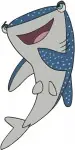 Finding Dory - Destiny The Whale Shark - Bailey The Beluga - Hank And Dory - Ocean Giants - Filled Embroidery Design - 2815