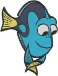 Finding Dory - Dory The Blue Tang Fish - Happy And Curious Poses Collection - Disney Pixar - Filled Embroidery Design - 2829