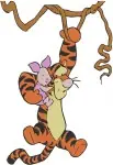 Winnie The Pooh - Tigger Roo Piglet Kanga - Playtime Hanging With Ball And Bedtime Story - Hundred Acre Wood Friends - Filled Embroidery Design - 5449