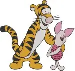 Winnie The Pooh - Tigger Piglet And Pooh Bear - Friendship Adventures And Playful Action Poses - Hundred Acre Wood Trio - Filled Embroidery Design - 5465