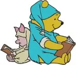 Disney Winnie Pooh Piglet Abc Blocks Egyptian Costume Honey Pot Sign Set - Filled Embroidery Design - 5507
