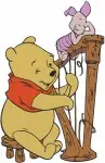 Disney Winnie Pooh Piglet Playing Xylophone Hiking With Sticks Adventure Bundle - Filled Embroidery Design - 5529